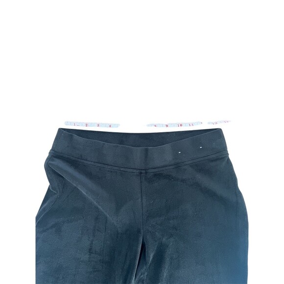 Juicy Couture Track Pants Womens S Black Velour Wide Leg Rhinestone Logo - Picture 3 of 6